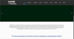 Desktop Screenshot of lucre-consultoria.com.br